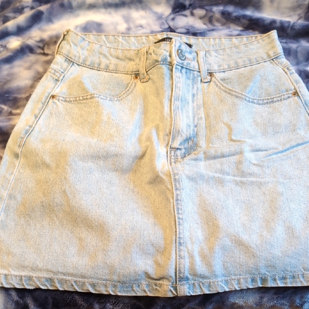 Forever 21 Light Blue Denim Mini Skirt